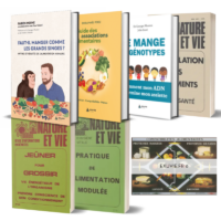 Coffret Nutrition Exuvie regroupant 3 ouvrages essentiels pour comprendre et améliorer votre alimentation, tout en respectant les principes de santé naturelle + 2 livrets exclusifs offerts + un tableaux des combinaisons alimentaires