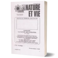 Livret Nature et vie 'La santé des enfants'
