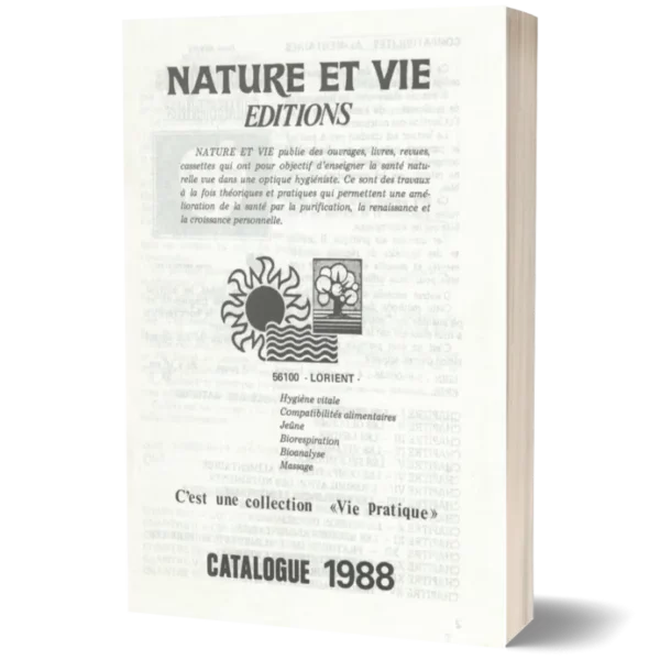 Couv3D - modèle(145) Livret Nature et vie Edition : catalogue de 1988