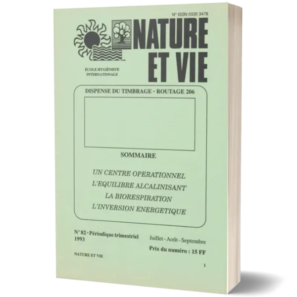 Couv3D - modèle(152) Livret nature et vie ' Un centre opérationnel , l'équilibre alcalinisant , la biorespiration, L'inversion énergétique '