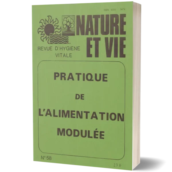 Couv3D - modèle(173) Livret Nature et vie ' Pratique de l'alimentation modulée'