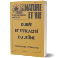 Livret Nature et vie ' Durée et efficacité du Jeûne'