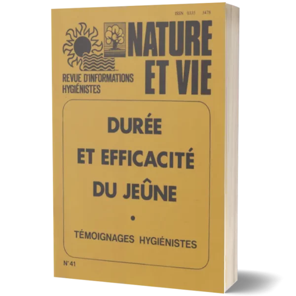Couv3D - modèle(168) Livret Nature et vie ' Durée et efficacité du Jeûne'