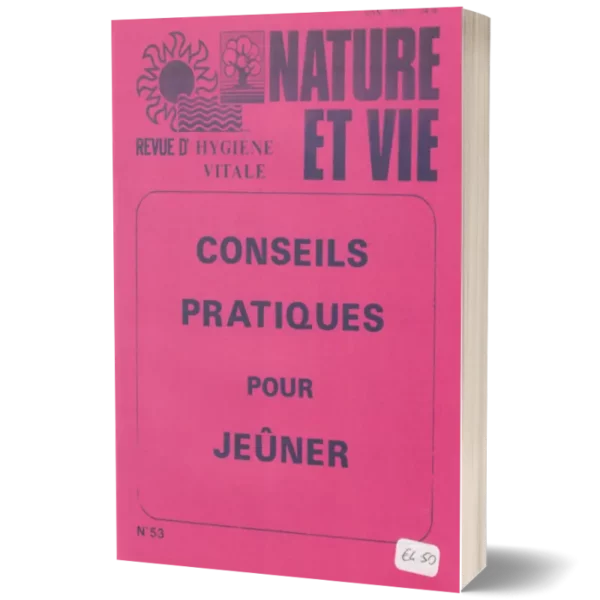 Couv3D - modèle(169) Livret Nature et vie 'Conseils pratiques pour Jeüner'