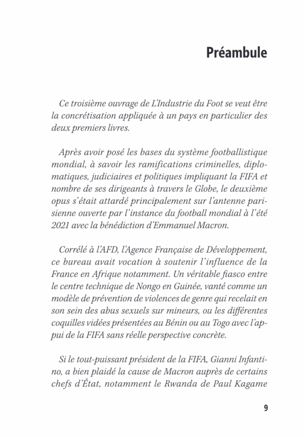 Capture d’écran 2025-05-20 à 09.24.50 Préambule du livre : 'L'industrie du football #3. Grosses magouilles entre ennemis' de Romain Molina