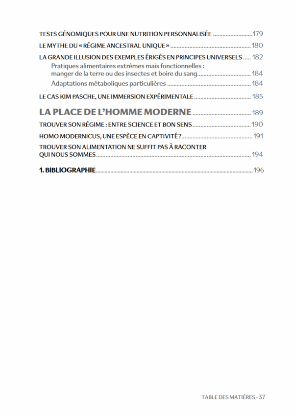 Capture d'écran 2025-09-02 145735 Table des matières du livre 'Faut-il manger comme les grands singes ?' de Fabien Moine