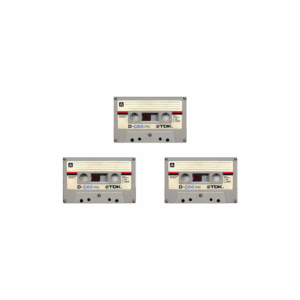 Trois cassettes audio TDK D-C60 vintages